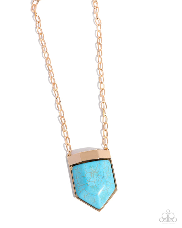 Paparazzi Jewelry Pendant Passage - Gold Necklace - Pure Elegance by Kym