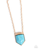 Paparazzi Jewelry Pendant Passage - Gold Necklace - Pure Elegance by Kym