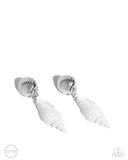 Paparazzi Jewelry Coastal Collage - White Clip-On Earrings - Pure Elegance by Kym