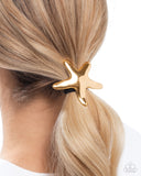 Paparazzi Jewelry Sleek Starfish - Gold Hair Clip - Pure Elegance by Kym