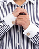 Paparazzi Jewelry Dear Dazzle - Gold Cuff Links - Pure Elegance by Kym
