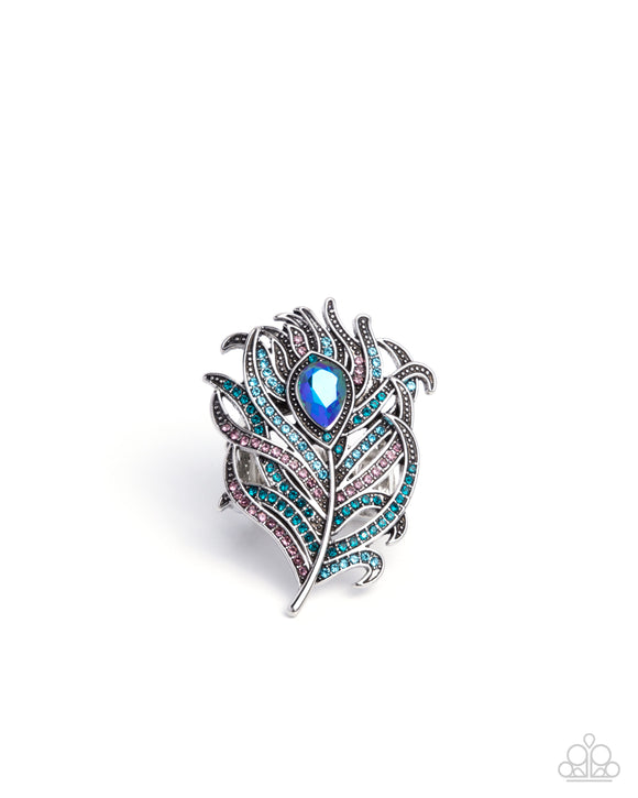 Paparazzi Jewelry Polished Peacock - Blue Ring - Pure Elegance by Kym