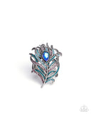 Paparazzi Jewelry Polished Peacock - Blue Ring - Pure Elegance by Kym