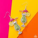 Paparazzi Jewelry Delightful Daiquiri - Green Earrings - Pure Elegance by Kym