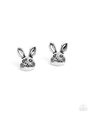 Paparazzi Jewelry Bodacious Bunny - Silver Earrings - Pure Elegance by Kym