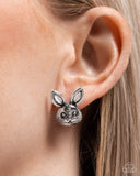 Paparazzi Jewelry Bodacious Bunny - Silver Earrings - Pure Elegance by Kym