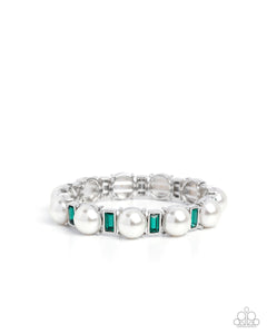 Paparazzi Jewelry Pronged Palace - Green Bracelet - Pure Elegance by Kym