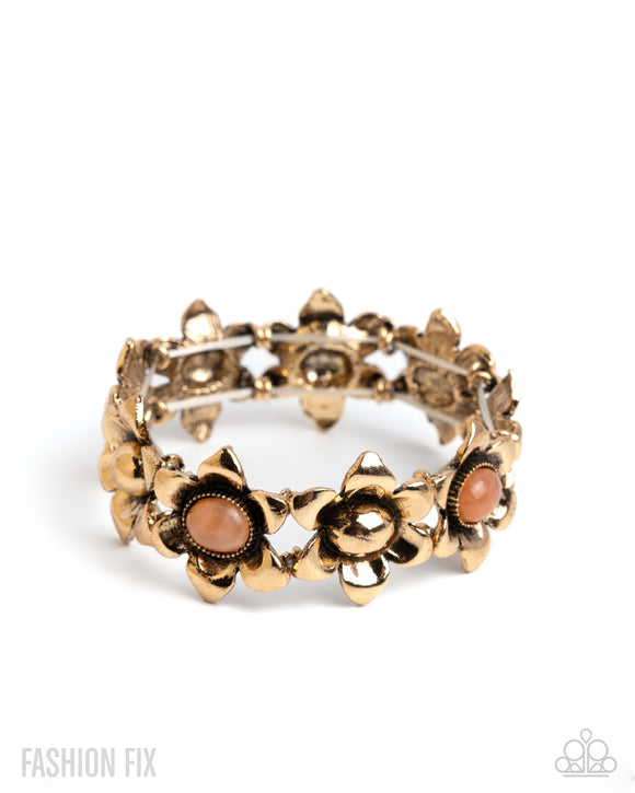 Paparazzi Jewelry Genuine Grounding - Orange Bracelet - Pure Elegance by Kym