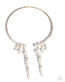 Paparazzi Jewelry Darling Decade - Gold Choker Necklace - Pure Elegance by Kym