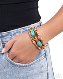 Paparazzi Jewelry Malibu Minimalist - Blue Bracelet - Pure Elegance by Kym