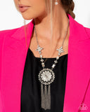 Paparazzi Jewelry Virtuous Venture - White Necklace  (LOP - May 2025) - Pure Elegance by Kym