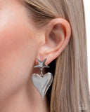 Paparazzi Jewelry Dynamic Disposition - Silver Earrings - Pure Elegance by Kym