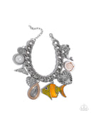 Paparazzi Jewelry Fish Frenzy - Orange Bracelet - Pure Elegance by Kym