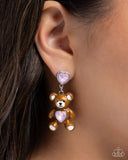 Paparazzi Jewelry Traditional Teddy - Pink Earrings - Pure Elegance by Kym