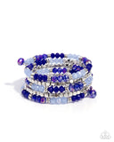 Paparazzi Jewelry Memorable Masterpiece - Blue Bracelet - Pure Elegance by Kym