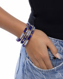 Paparazzi Jewelry Memorable Masterpiece - Blue Bracelet - Pure Elegance by Kym