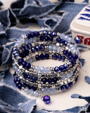 Paparazzi Jewelry Memorable Masterpiece - Blue Bracelet - Pure Elegance by Kym