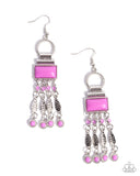 Paparazzi Jewelry Complimentary Cascade - Purple Earrings