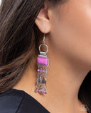 Paparazzi Jewelry Complimentary Cascade - Purple Earrings