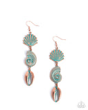 Paparazzi Jewelry Coastal Charisma - Copper Earrings - Pure Elegance by Kym