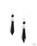 Paparazzi Jewelry Palatial Pizzazz - Black Earrings - Pure Elegance by Kym