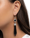 Paparazzi Jewelry Palatial Pizzazz - Black Earrings - Pure Elegance by Kym