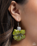 Paparazzi Jewelry Blossoming Boardroom - Green Earrings - Pure Elegance by Kym