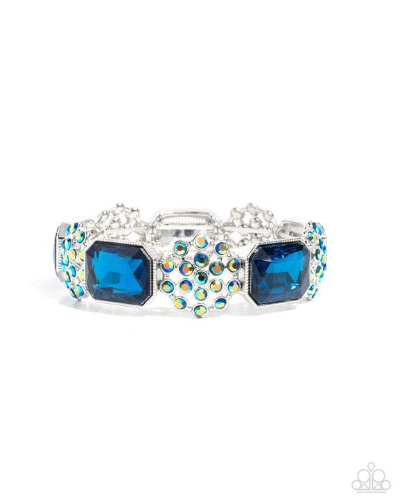 Paparazzi Jewelry Prismatic Profession - Blue Bracelet - Pure Elegance by Kym