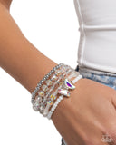 Paparazzi Jewelry Aerial Abundance - White Bracelet - Pure Elegance by Kym