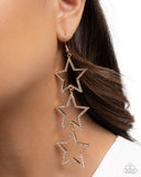 Paparazzi Jewelry Star-Crossed Success - Gold Earrings - Pure Elegance by Kym