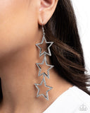 Paparazzi Jewelry Star-Crossed Success - White Earrings - Pure Elegance by Kym