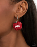 Paparazzi Jewelry Adorable ABCs - Red Earrings - Pure Elegance by Kym