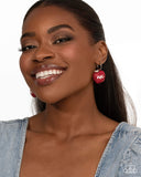 Paparazzi Jewelry Adorable ABCs - Red Earrings - Pure Elegance by Kym