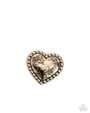 Paparazzi Jewelry A Breath of Fresh Romance - Gold Brooch - Pure Elegance by Kym