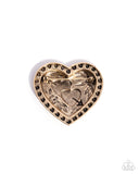 Paparazzi Jewelry A Breath of Fresh Romance - Gold Brooch - Pure Elegance by Kym