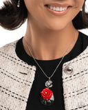 Paparazzi Jewelry Rosy Reception - Complete Look Red - Pure Elegance by Kym
