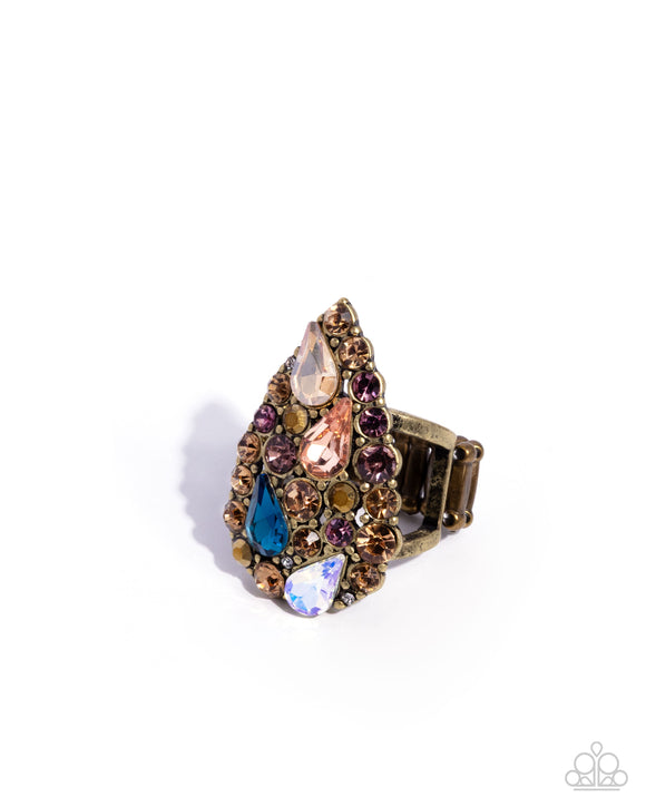 Paparazzi Jewelry Gatsby Gamut - Brass Ring