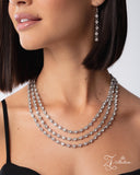 Paparazzi Jewelry Demure - White 2025 Signature Zi Collection Necklace - Pure Elegance by Kym