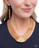 Paparazzi Jewelry Get the MESH-age - Gold Necklace - Pure Elegance by Kym