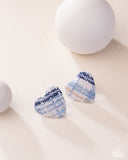 Paparazzi Jewelry Sweetheart Stitching - Blue Earrings - Pure Elegance by Kym