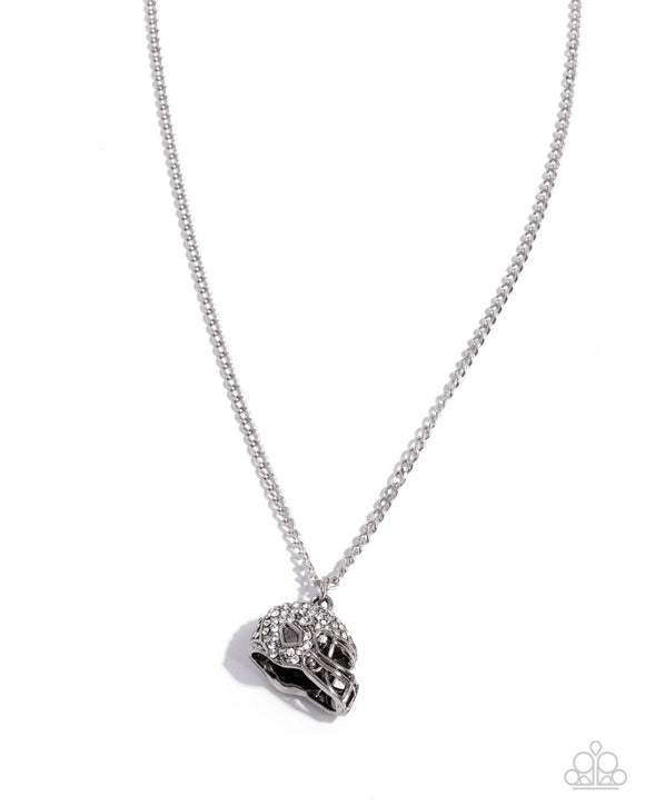 Paparazzi Jewelry Quarterback Chic - White Necklace - Pure Elegance by Kym