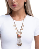 Paparazzi Jewelry Ornate Organization - Orange Necklace - Pure Elegance by Kym