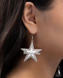 Paparazzi Jewelry Touchdown Tribute - White Earrings - Pure Elegance by Kym