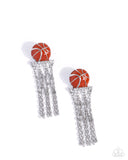 Paparazzi Jewelry Slam Dunk Shimmer - Orange Earrings - Pure Elegance by Kym