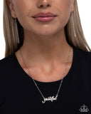 Paparazzi Jewelry Grateful for You - Silver Necklace - Pure Elegance by Kym