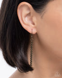 Paparazzi Jewelry Curtain Certainty - Brass Necklace