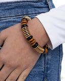 Paparazzi Jewelry Wood Work - Black Bracelet - Pure Elegance by Kym