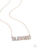 Paparazzi Jewelry Blessed Benefit - Gold Necklace - Pure Elegance by Kym