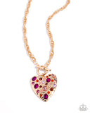 Paparazzi Jewelry Circulated Chic - Pink Necklace