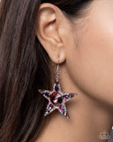 Paparazzi Jewelry Stellar Score - Purple Earrings - Pure Elegance by Kym